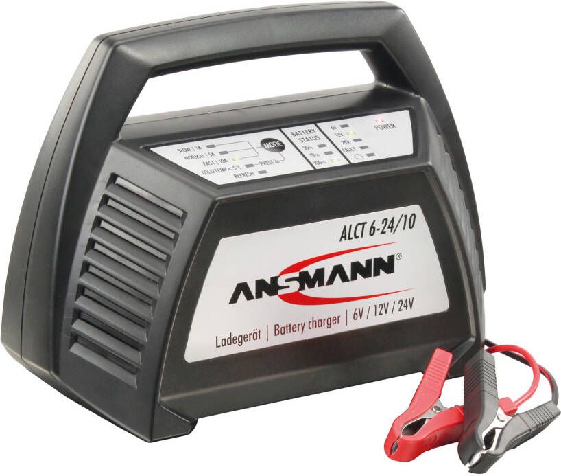 Ansmann ALCT 6-24 10 Automatische lader voor lood accu&apos;s en SLA batterijen. 1001-0014