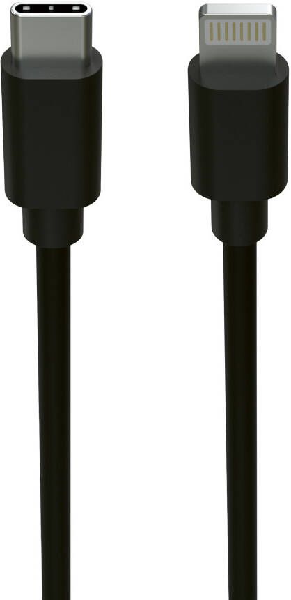 Ansmann Data- laadkabel | USB C-stekker | Lightning | zwart | 1 2 m. 1700-0106