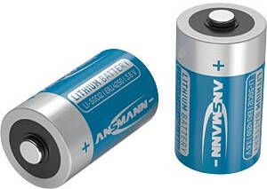 Ansmann Li-SOCl2 batterij Lithium Thionyl Chloride ER 14250 LS 14500 3.6V cel ½ AA 1200 mAh 1522-0037-1