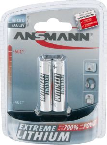 Ansmann Lithium batterij | Micro AAA FR03 | 2 stuks 5021013
