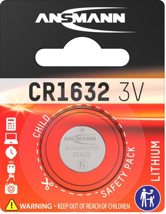Ansmann Lithium knoopcel CR1632 | 3 V | 1 stuk 1516-0004