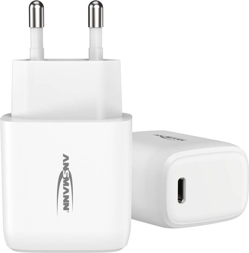 Ansmann USB-oplader 20 W | HC120PD | compatibel met Apple iPhone 12 en heel veel andere smartphones tablets en andere USB-apparaten 1001-0116