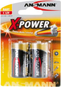 Ansmann X-Power Alkaline batterij baby C LR14 | 2 stuks 5015623