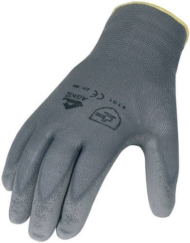 Asatex Handschoen | grijs | EN 388 PSA-categorie II | nylon met polyurethaan | 12 paar 3701 10
