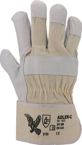 Asatex Handschoen | naturelle kleuren | Rundnerfleer | PSA-categorie II | 12 paar ADLER-C 105