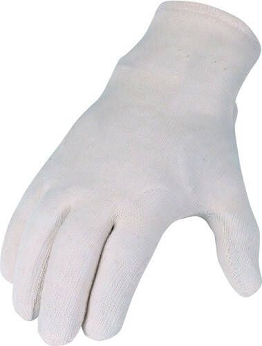 Asatex Handschoen | natuurwit | katoenen tricot | PSA-categorie I | 12 paar BTH