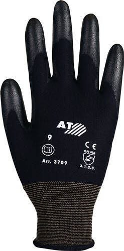 Asatex Handschoen | zwart | polyamide m. Soft-polyurethaan | polyamide m. Soft-polyurethaan | 12 paar 3709 10