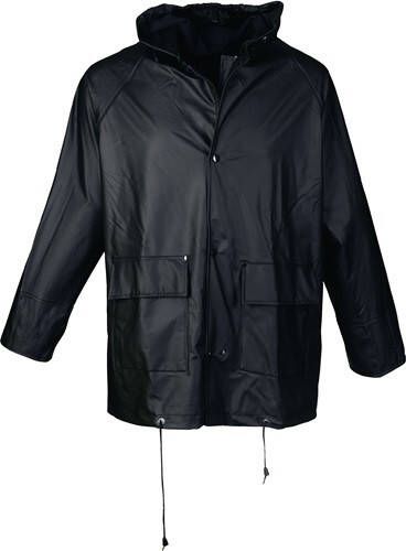 Asatex PU regenjack | maat XXXL | zwart | 100 % PES | 1 stuk PJC XXXL 10