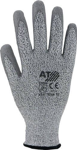 Asatex Snijbestendige handschoen | grijs | EN 388 PSA-categorie II | HDPe m.polyurethaan | 10 paar 3711 10