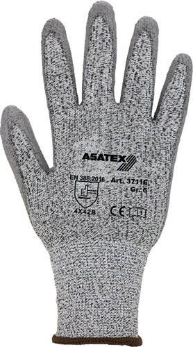 Asatex Snijbestendige handschoen | grijs grijs | EN 388 PSA-categorie II | HDPe met polyurethaan | 10 paar 3711E 11