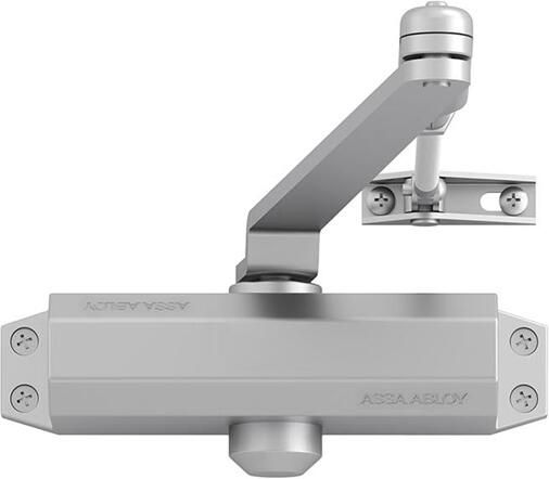 ASSA ABLOY DC110 Deurdranger EN 3 | inclusief arm | kleur zilver EV1. | 180-15 ° 10037203