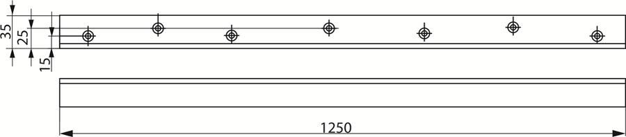 ASSA ABLOY DCA117 Hoekmontageplaat middenstuk voor DCG461..DCG464 | kleur zilver EV1 10027529