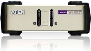 Aten 2-poorts PS 2-USB VGA KVM-switch | 1 stuks CS82U-AT