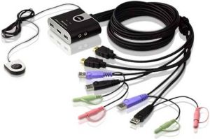 Aten 2-poorts USB HDMI- audiokabel KVM-switch | 1 stuks CS692-AT