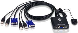 Aten 2-Poorts USB VGA-kabel KVM-switch | 1 stuks CS22U-AT