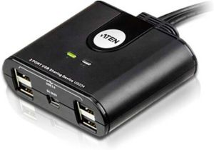 Aten 2 x 4 USB 2.0 switch voor randapparatuur | 1 stuks US224-AT