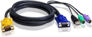 Aten 3M PS 2-USB KVM Kabel | 1 stuks 2L-5303UP
