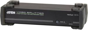 Aten 4-Poorts Met Audio-Ondersteuning DVI-Splitter Zwart | 1 stuks VS174-AT-G