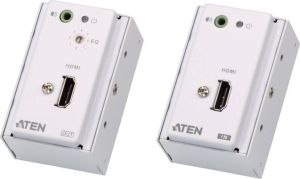Aten HDMI Audio Cat 5-verlenger met MK-muurplaat (1080p bij 40 m) | 1 stuks VE807-AT-G
