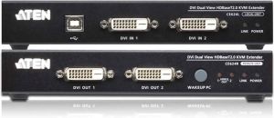 Aten USB DVI Dubbelvoudige Weergave HDBaseT 2 0 KVM Verlenger | 1 stuks CE624-AT-G