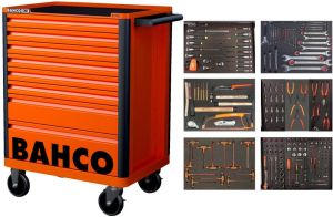 Bahco 1472K8-FULL6 | Gereedschapswagen | Oranje | 205-delig