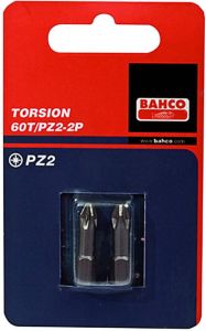 Bahco 2x bit pz3 25mm 1 4"dr torsion | 60T PZ3-2P