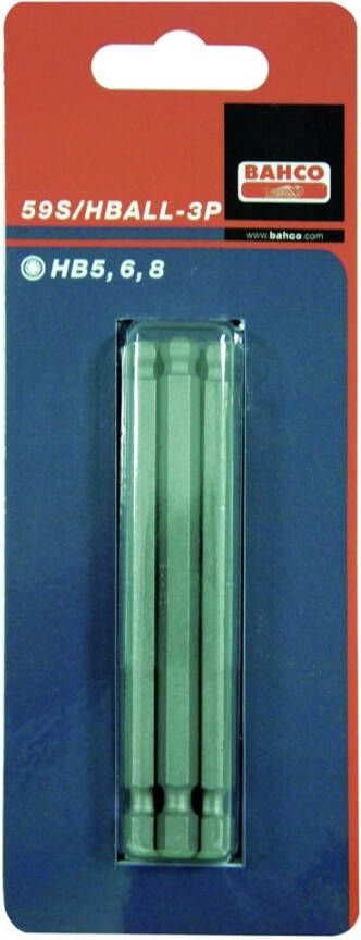 Bahco 2xbitshexball5 80-100mm 1 4"std | 59S H5BALL-2P