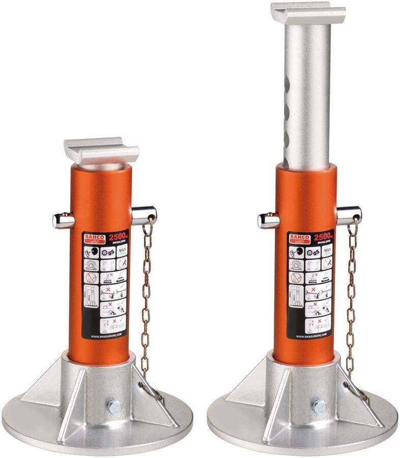 Bahco Aluminium krik standaards | per twee | capaciteit 2.500 kg BH3AL2500