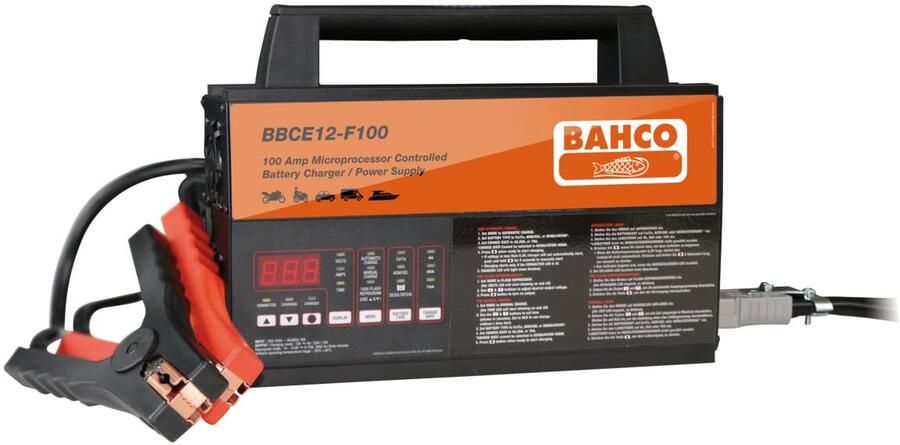Bahco Batterij oplader stroomvoorziening 100A BBCE12-F100