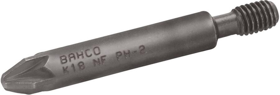 Bahco Bit met schroefdraadverbinding M5 | voor Phillips schroeven | PH2 x 44.5 mm K18PH-2M5