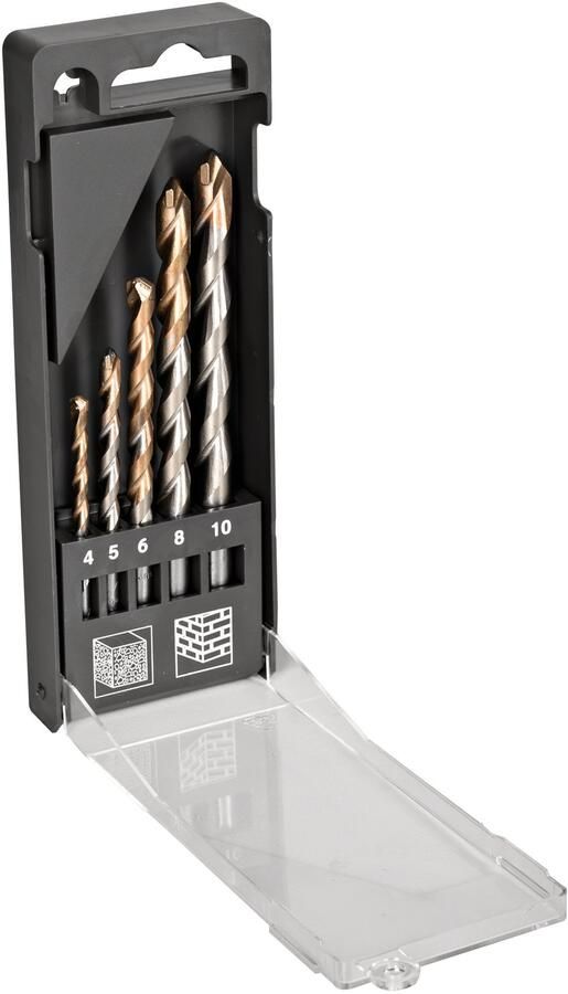 Bahco Borenset voor beton | hardmetalen punt 5-delig 4641-PB