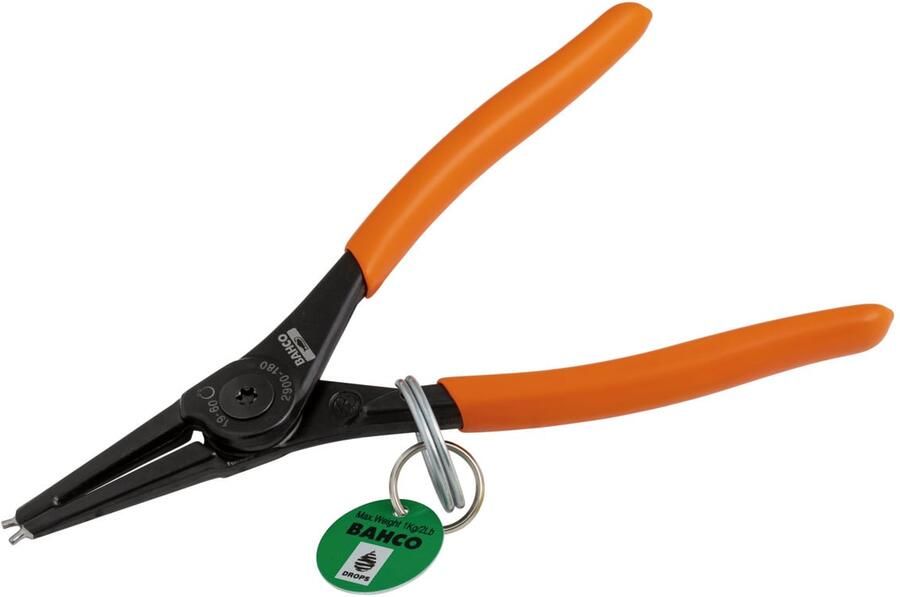 Bahco Buitenborgringtang | met veiligheidsring | rechte bek | gefosfateerd | 19 mm 60 mm TAH2900-180