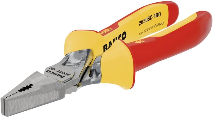 Bahco Combinatietang | ERGO™ | geïsoleerd | 1000V | verchroomd | 180 mm 2630SC-180
