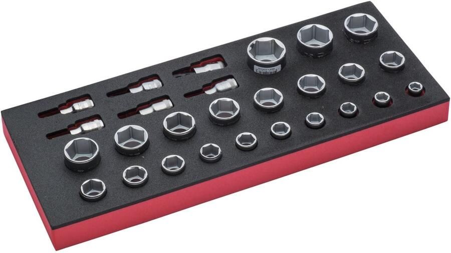 Bahco Foaminlay Fit&Go 1 3 met doppen en toebehoren 1 2" 27-delig FF1E2206