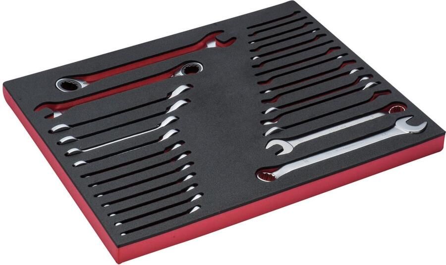 Bahco Foaminlay Fit&Go 3 3 met ringsteeksleutels en ratelsleutels 28-delig FF1A3005