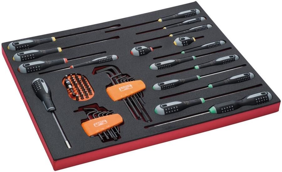 Bahco Foaminlay Fit&Go 3 3 met schroevendraaiers | inbussleutels en bits 50-delig FF1A27