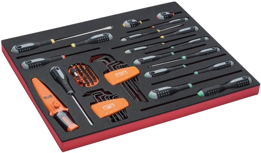 Bahco Foaminlay Fit&Go 3 3 met schroevendraaiers | inbussleutels en bits 51-delig FF1A21