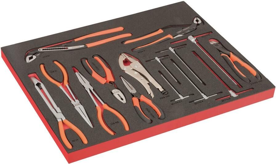 Bahco Foaminlay Fit&Go 3 3 met tangen en T-greep zeskantsleutels met lasermarkering 15-delig FF1A223LM