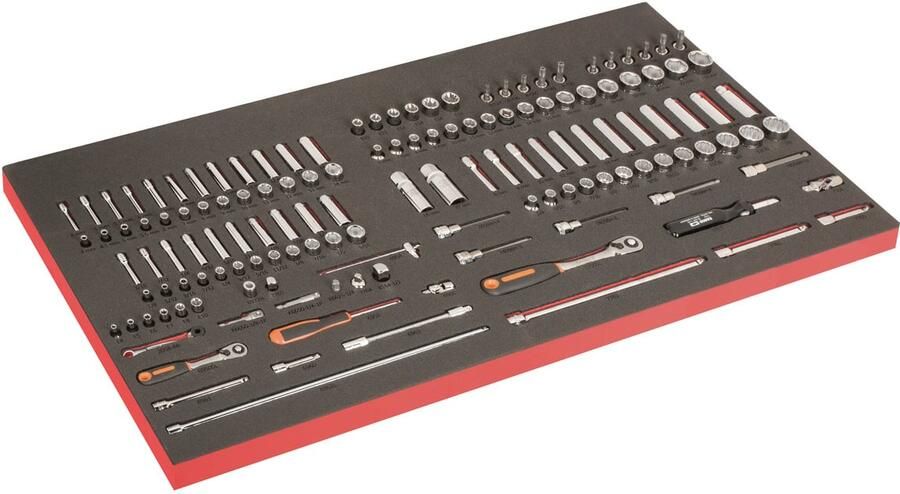 Bahco Foaminlay Fit&Go 40" met doppen en toebehoren 1 4" en 3 8" 141-delig FF1B01LM