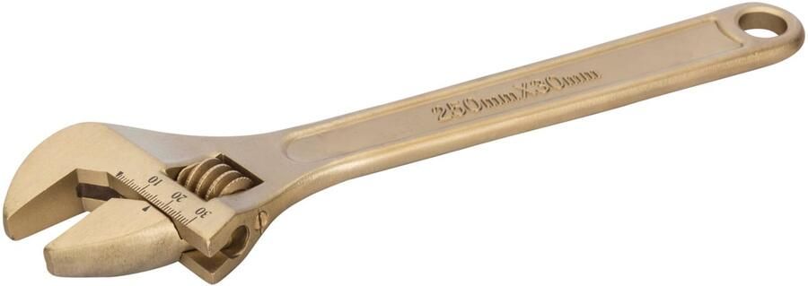 Bahco Moersleutel | verstelbaar | met centrale moer | vonkvrij | aluminium brons | 12" | 300 mm | 36 mm NS001-300