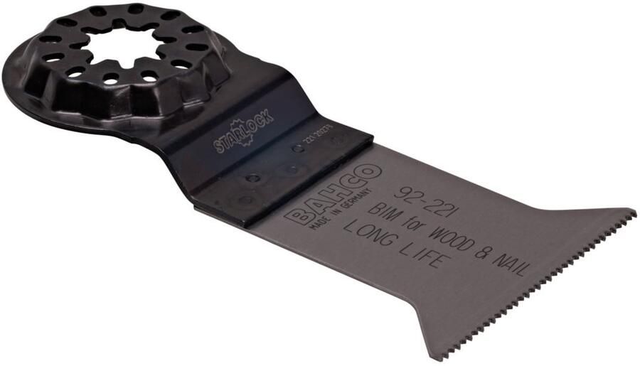 Bahco Multitool-zaagblad | Bimetaal | standaardvorm | voor hout met spijkers | 65 mm x 50 mm x 97 mm 25-delig 92-228-25