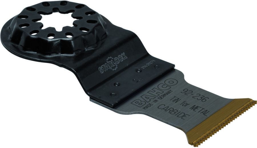 Bahco Multitool-zaagblad | met hardmetalen punten en TiN-coating | standaardvorm | voor metaal | 35 mm x 2 mm x 82 mm 92-236-1P