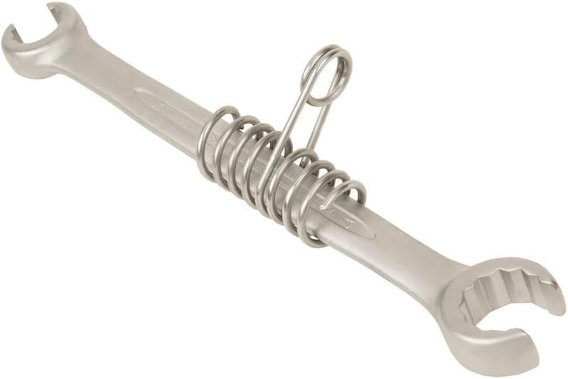 Bahco Open ringsleutel | met veiligheidsveer | doorgezet | verchroomd | lengte 255 mm | 24 mm x 27 mm TAH1949M-24-27
