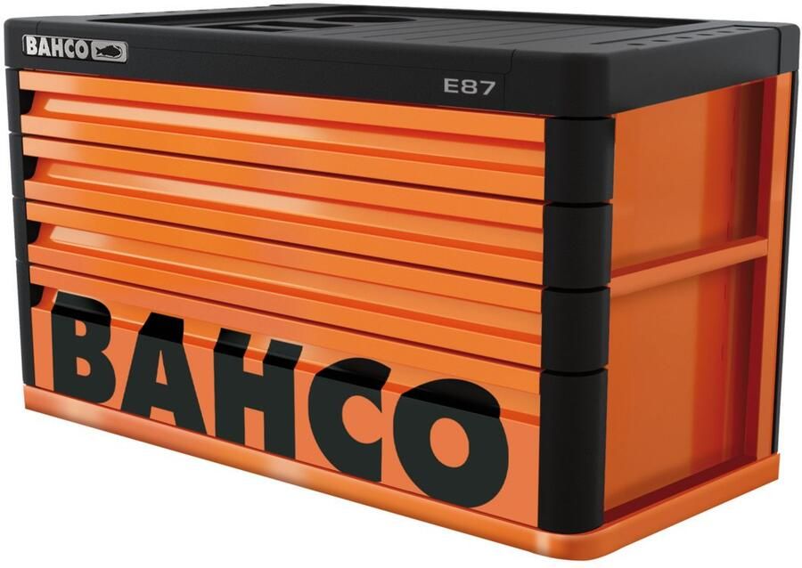 Bahco Opzetkast 'Premium' E77 26" met 4 lades | zwart | 693 mm x 510 mm x 406 mm 1487K4BLACK