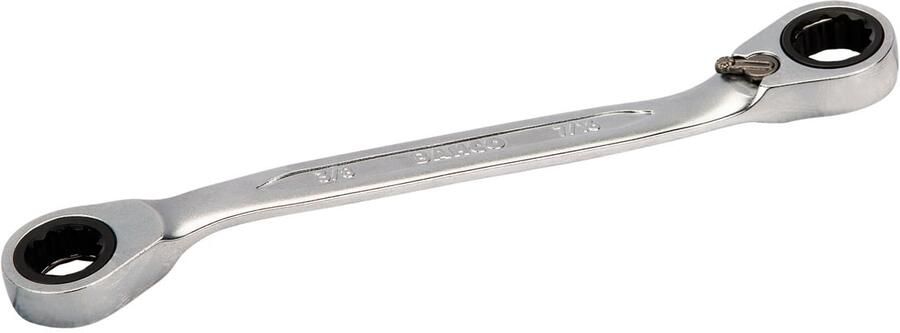 Bahco Ringratelsleutel | afgebogen bekken | verchroomd | lengte 200 mm | 5 8" x 11 16" 1321RZ-5 8-11 16