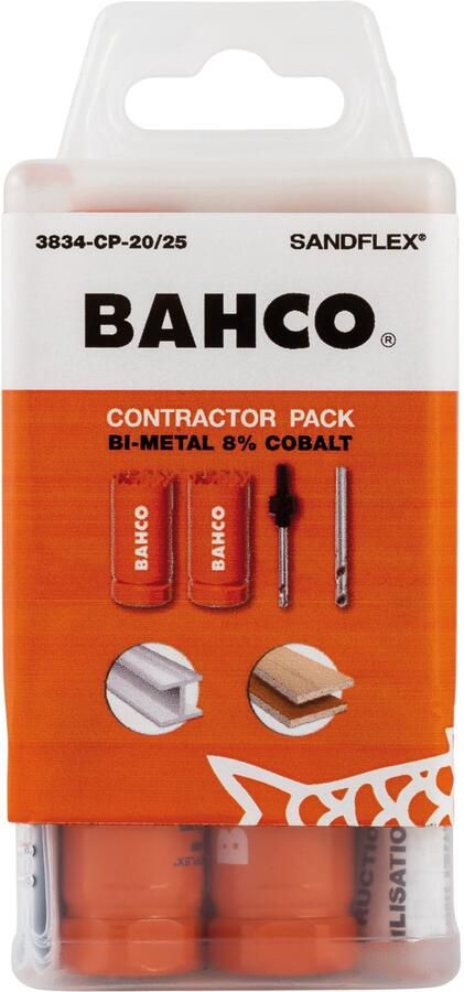 Bahco Sandflex Bi-metalen gatzagenset | voor metaal en houtsoorten | 20 mm 4 mm 11-delig 3834-CP-20 25