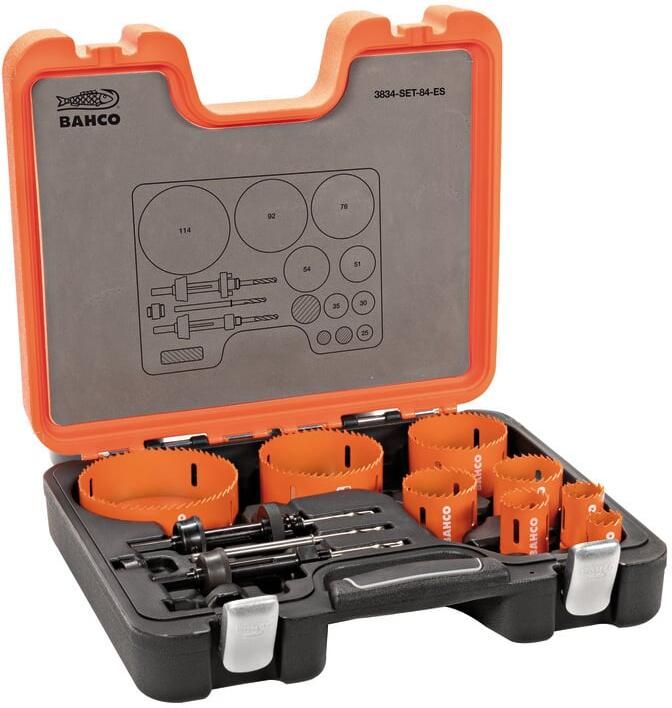 Bahco Sandflex Bi-metalen gatzagenset | voor metaal en houtsoorten | 25 mm 114 mm 12-delig 3834-SET-84-ES