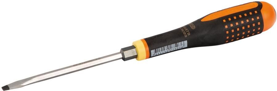 Bahco Schroevendraaier ERGO™ | driecomponentengreep | doorlopend blad | gleuf | 1.2 mm x 6.5 mm x 125 mm | retailverpakking SBE-8155TB