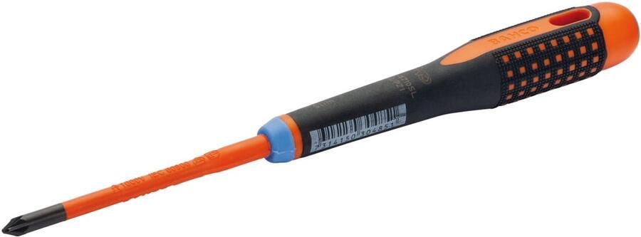 Bahco Schroevendraaier ERGO™ | geïsoleerd | VDE | driecomponentengreep | smal blad | combitip | 5 mm PZ1 BE-8710SL