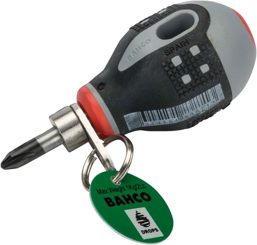 Bahco Schroevendraaier ERGO™ | met veiligheidsring | driecomponentengreep | stubby | Phillips | PH2 x 25 mm TAHBE-8602